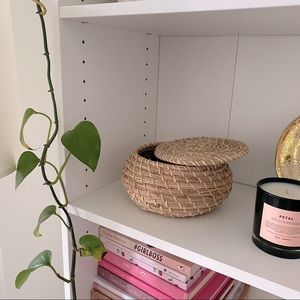 Rattan Woven Straw Storage Basket